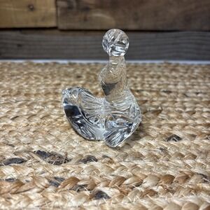 Princess House 24% Lead Crystal Treasures Circus Seal Figurine Germany VTG 3.25"